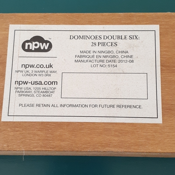 Dominoes - Double Six set - Picture 5 of 6